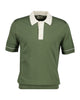 Cotton Modal Polo Dry Herb Green