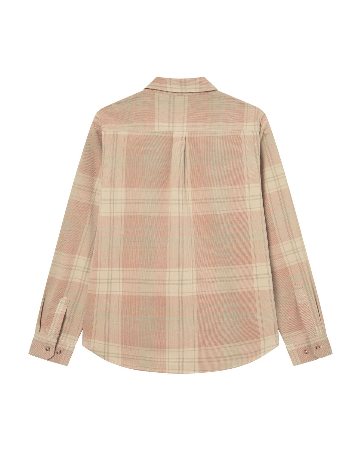 Kash Check Corduroy Shirt Dark Clay Orange