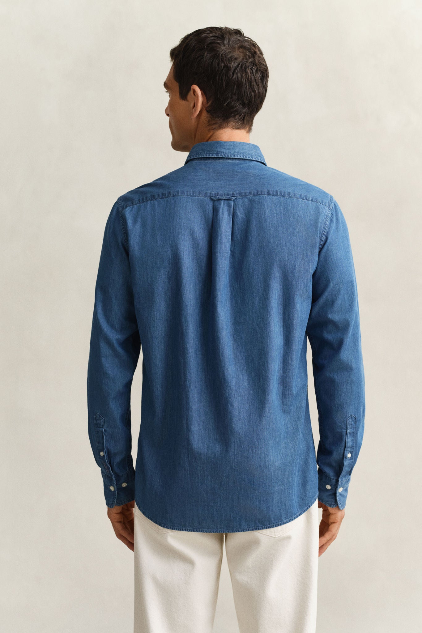 Reg Indigo Twill Shirt Semi Light Blue