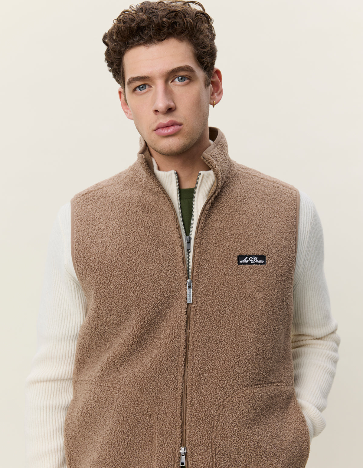 Patch Teddy Vest Caribou