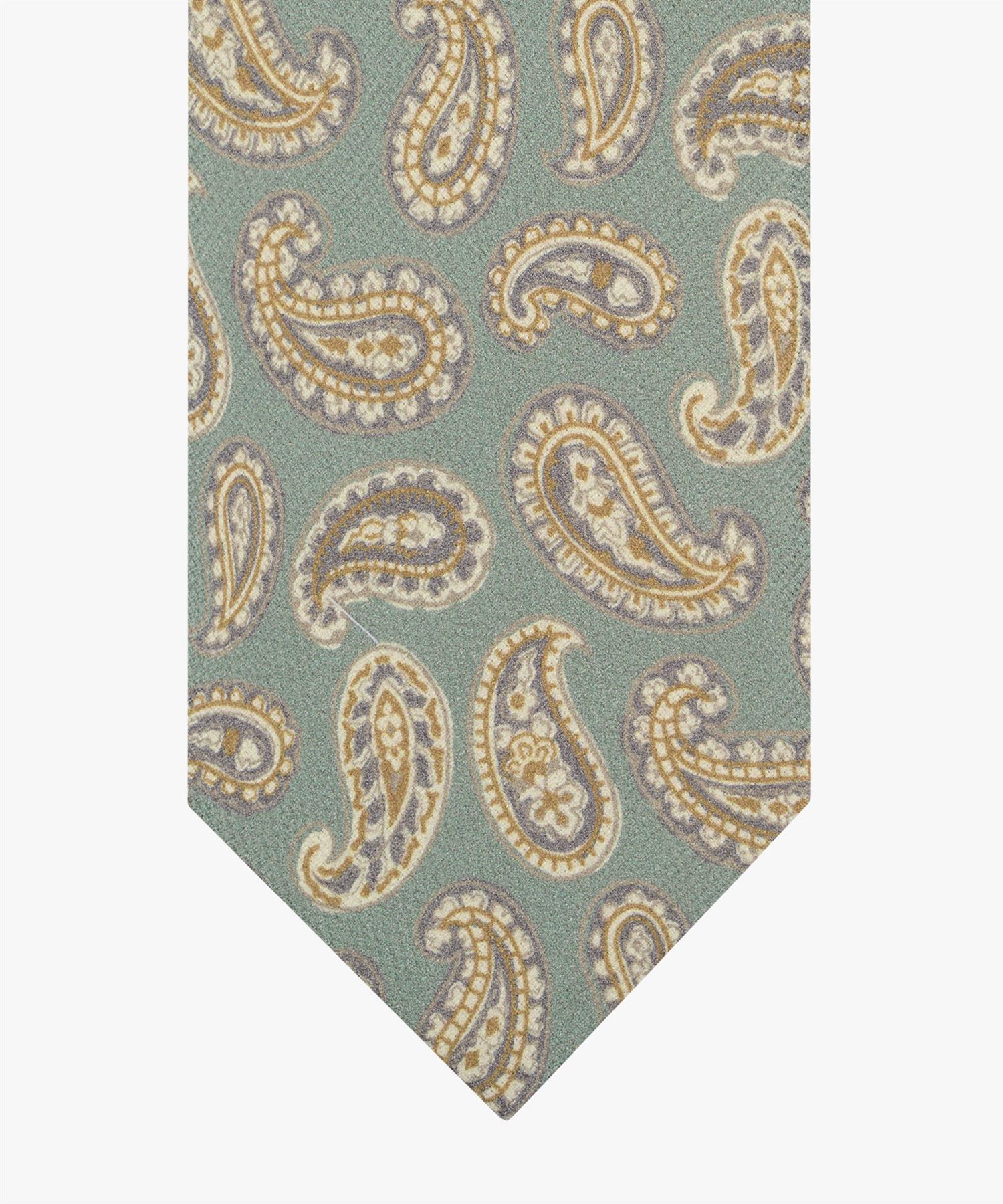 Tie silk print Green