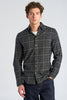 Brushed Check Shirt L/s Dk Grey Mel