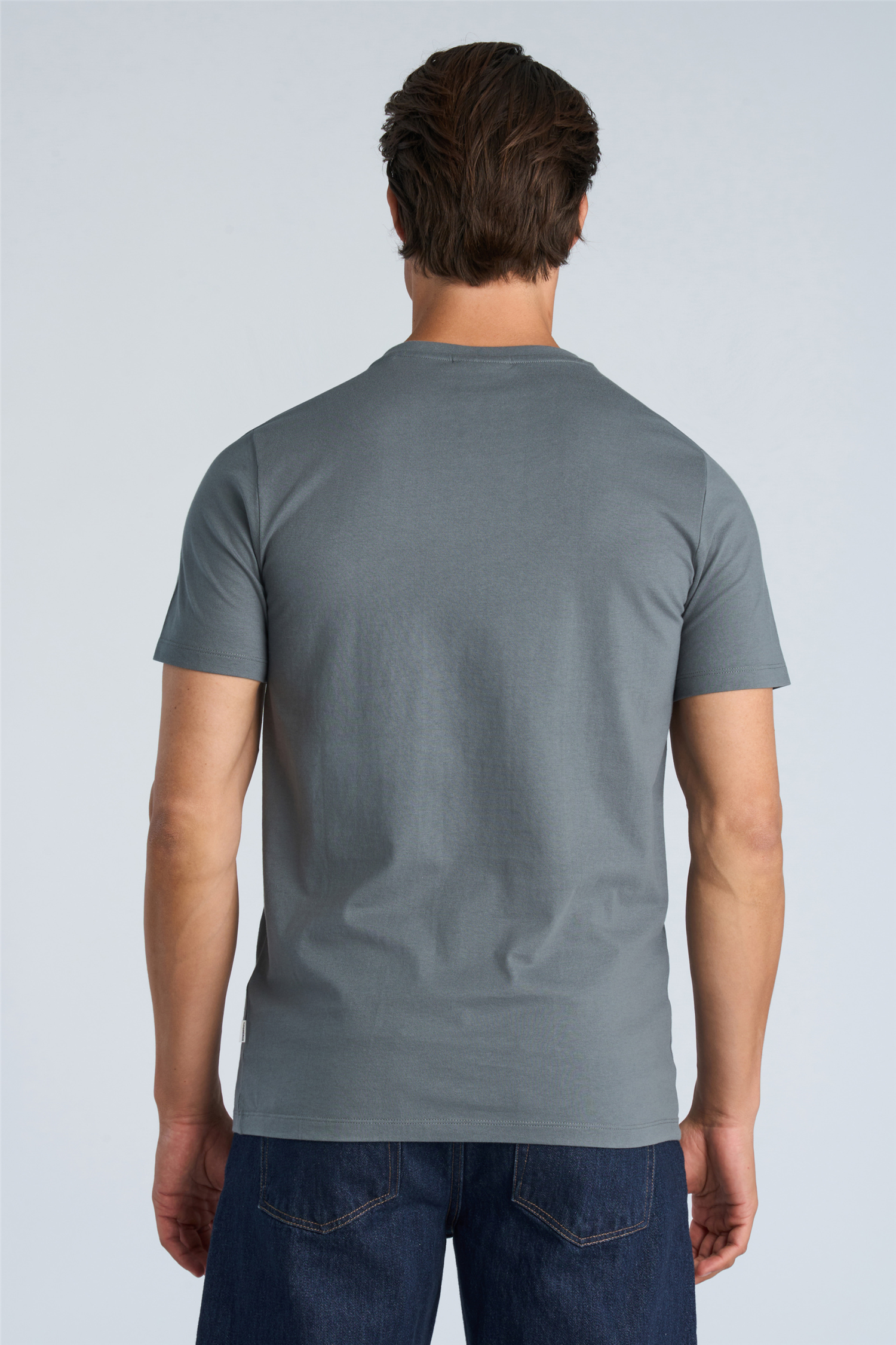 Basic Tee S/s Blue Grey