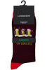 Christmas bamboo sock Burgundy