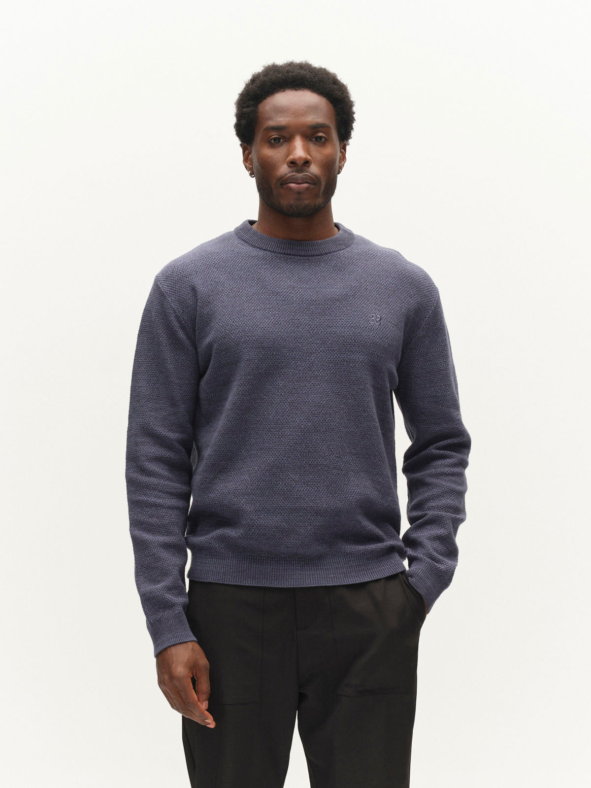 Gablamix Coro O-Neck Lsknit Lt.Grey