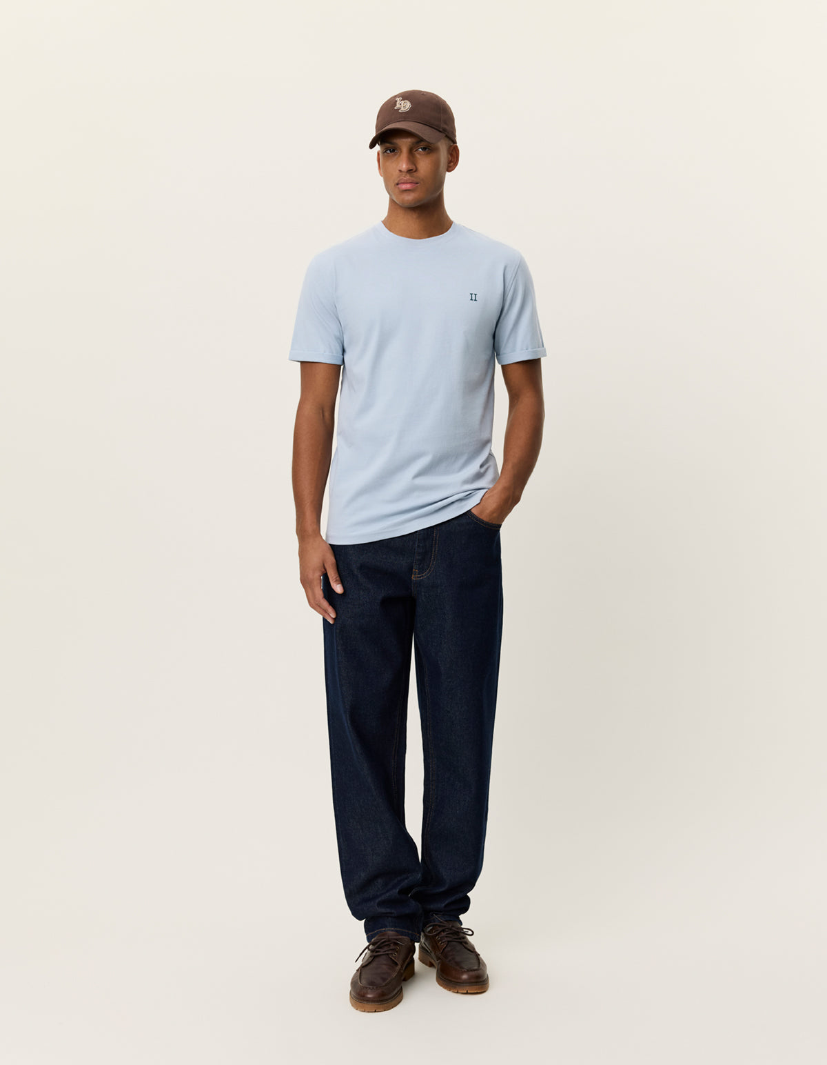 Norregaard contrast t-shirt Blue Fog