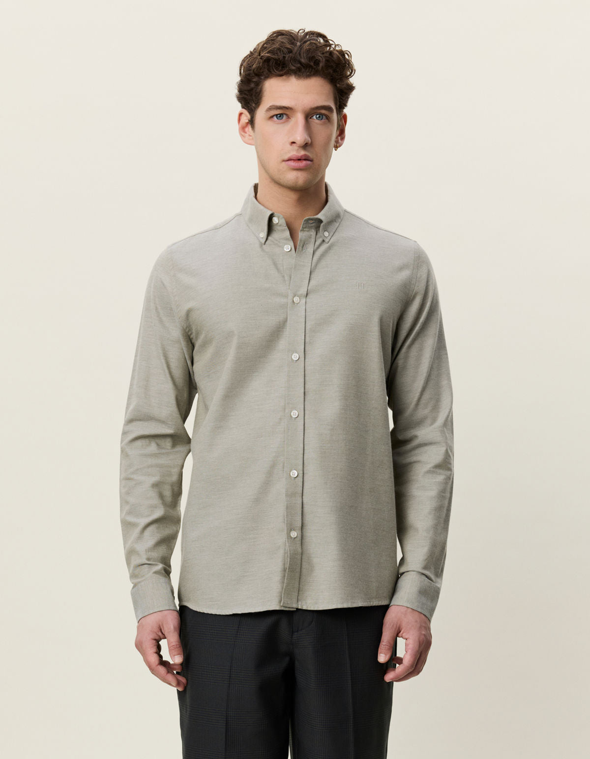 Soft Flannel Shirt Laurel Oak Sand