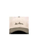 Brad Contrast Suede Baseball Cap Ivory