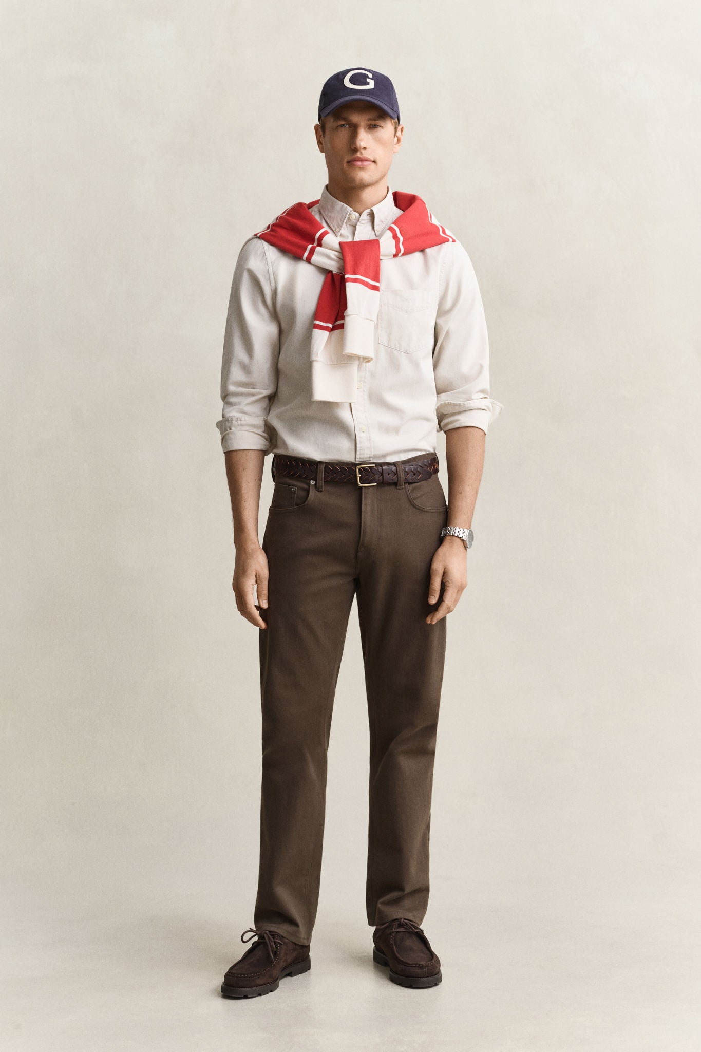 Reg Soft Twill Jeans Shadow Brown
