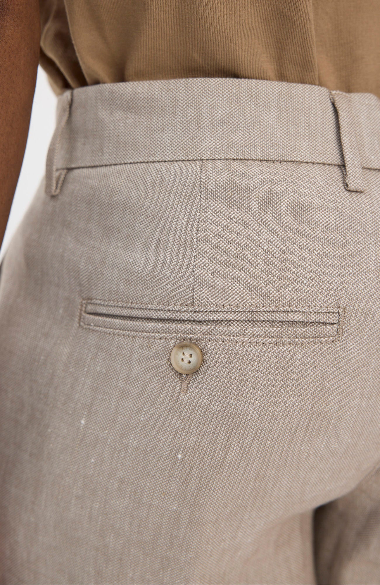 Alvinpl Shorts 769 Walnut Linen