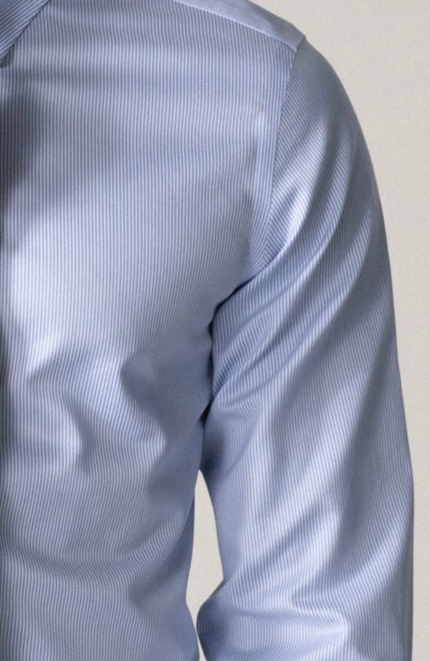 The elegant skyblue bengal stripe-men White
