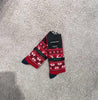 Winter bamboo sock Red
