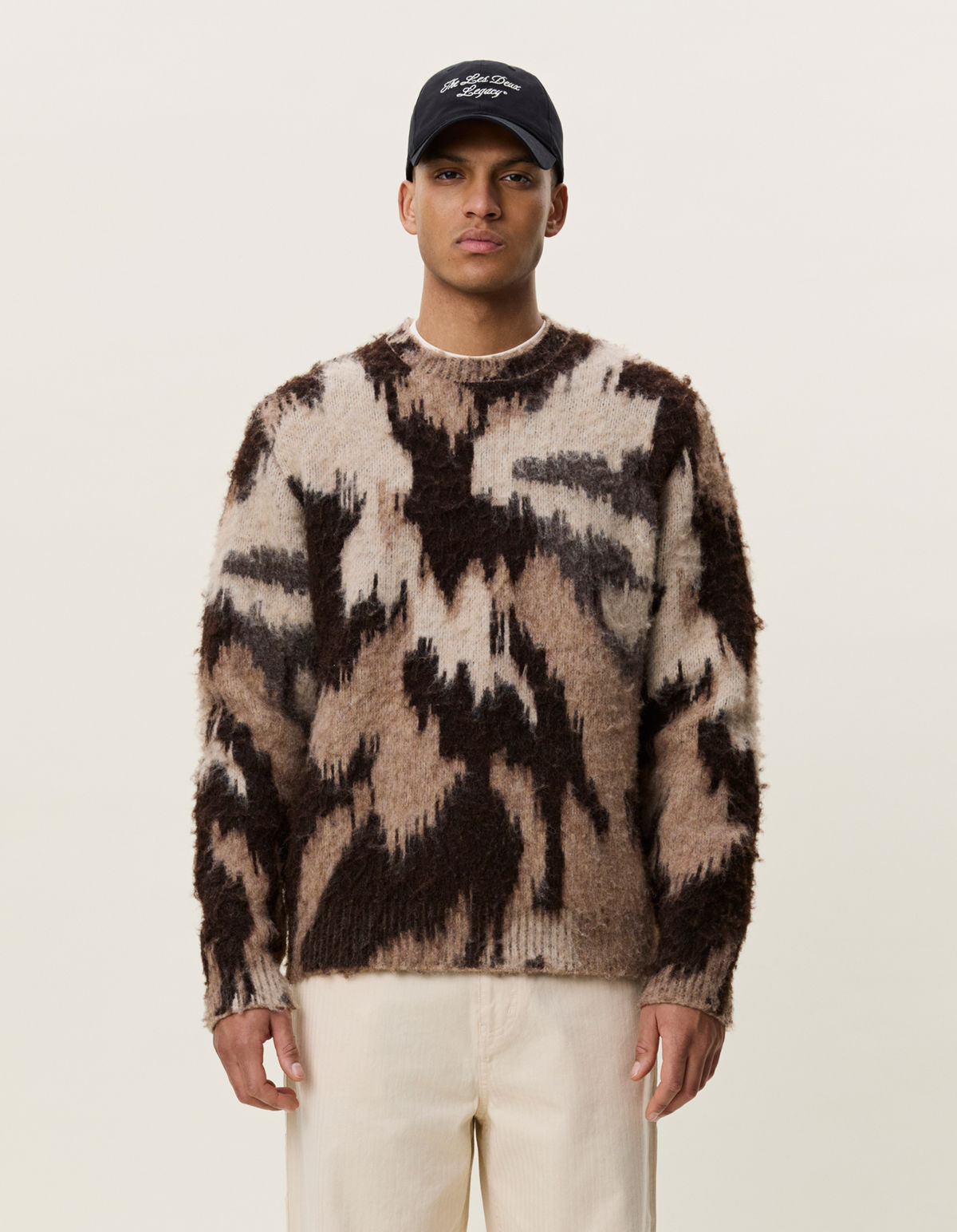 Forrest Crewneck Knit Shopping Bag Brown