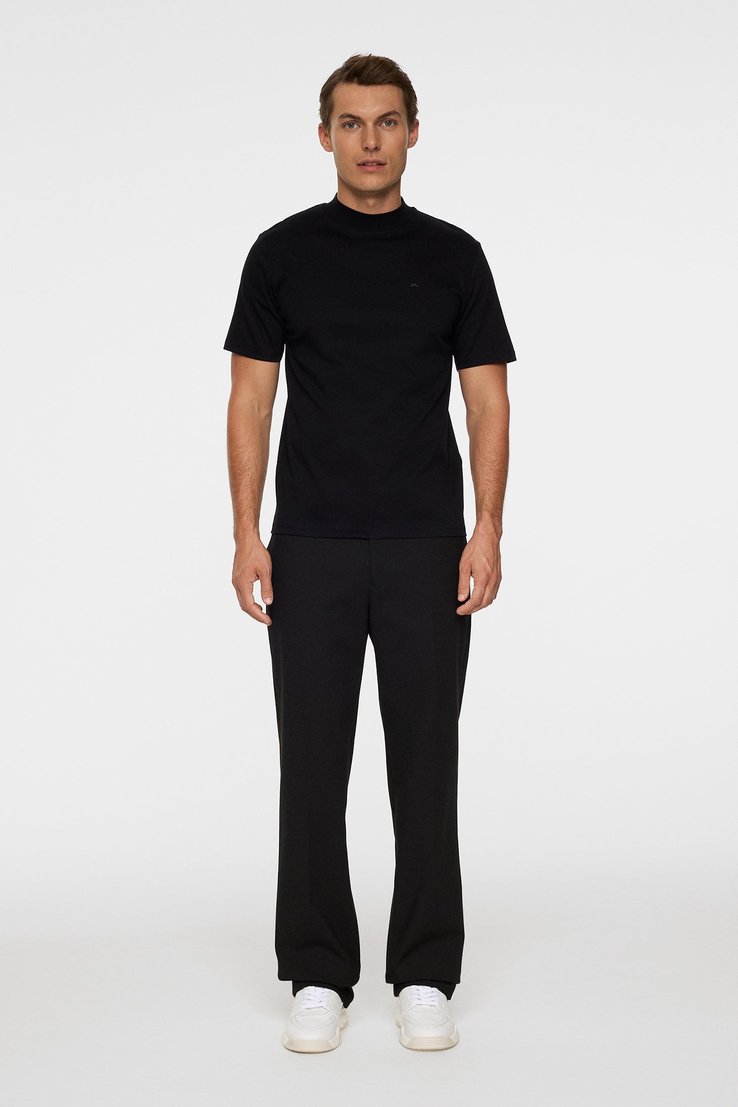 Ace Mock Neck T-Shirt Black