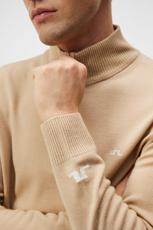 Kian  zippet sweathher Light Beige