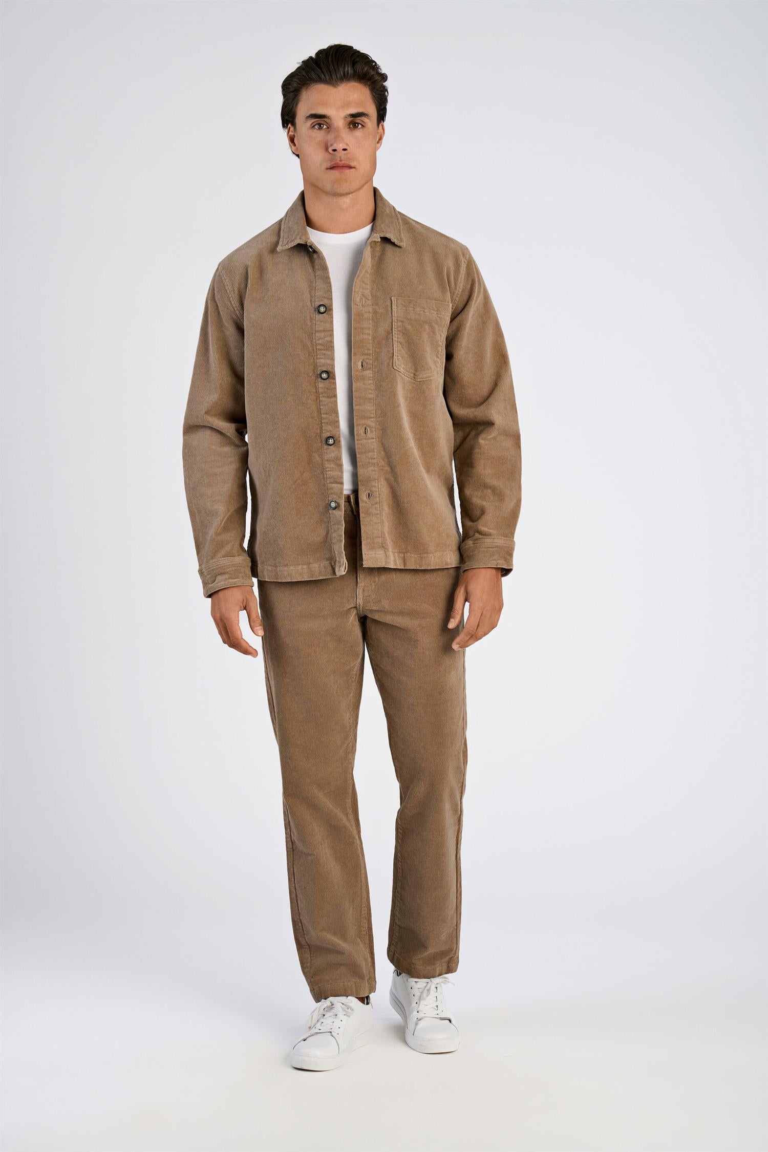 Superflex corduroy overshirt Light Sand