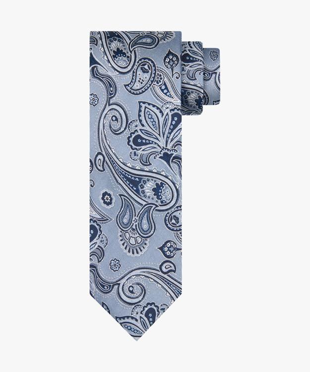 Tie Silk Woven Blue Blue