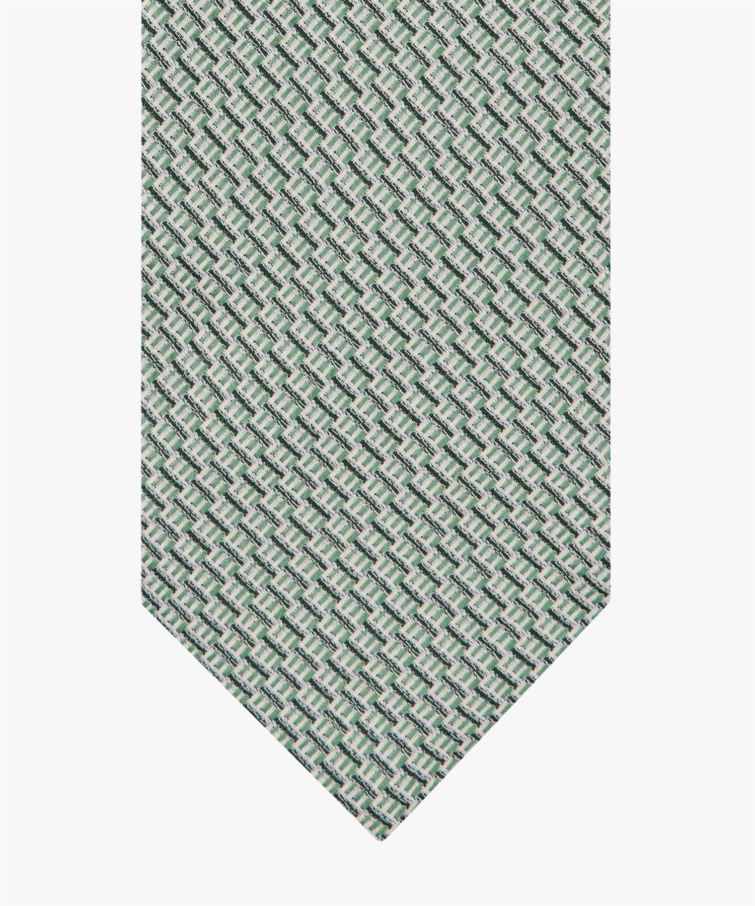 Tie silk woven Green