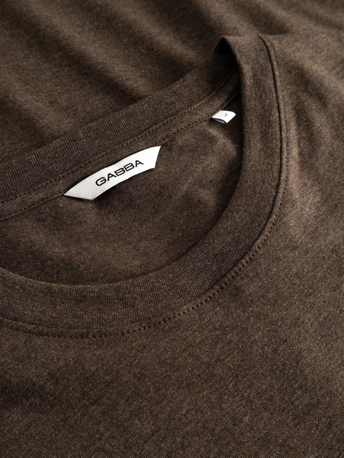 Gabdune Melange New Sst-Shirt Brown Slate