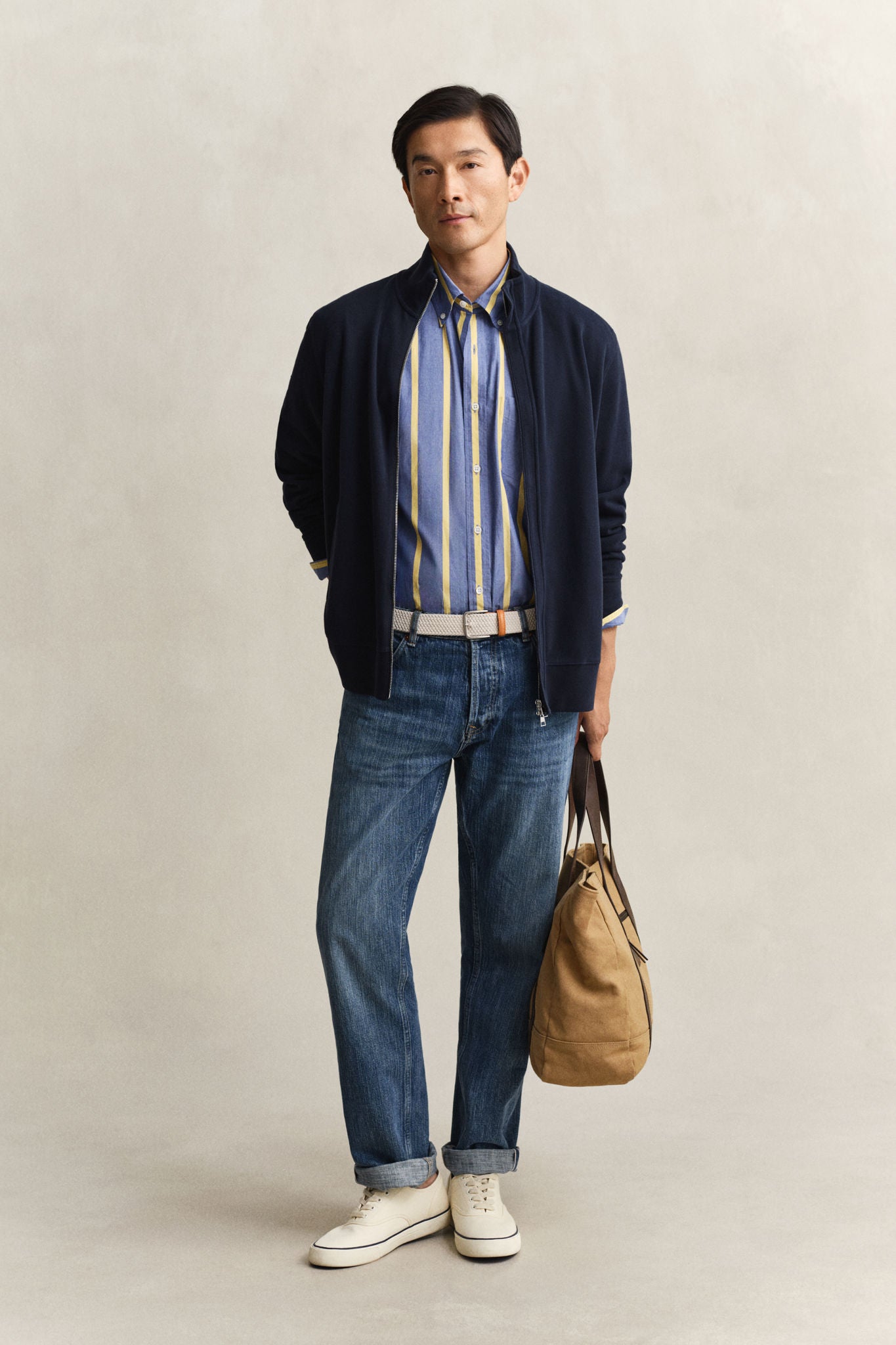 Light Sacker Rib Fz Evening Blue