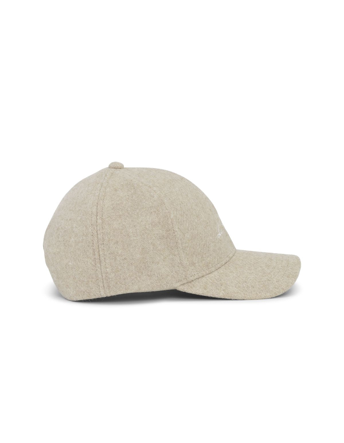 Signature Wool Baseball Cap Dark Sand