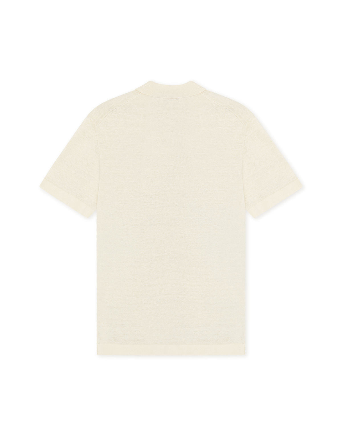 Signature Knit Polo Eggnog White
