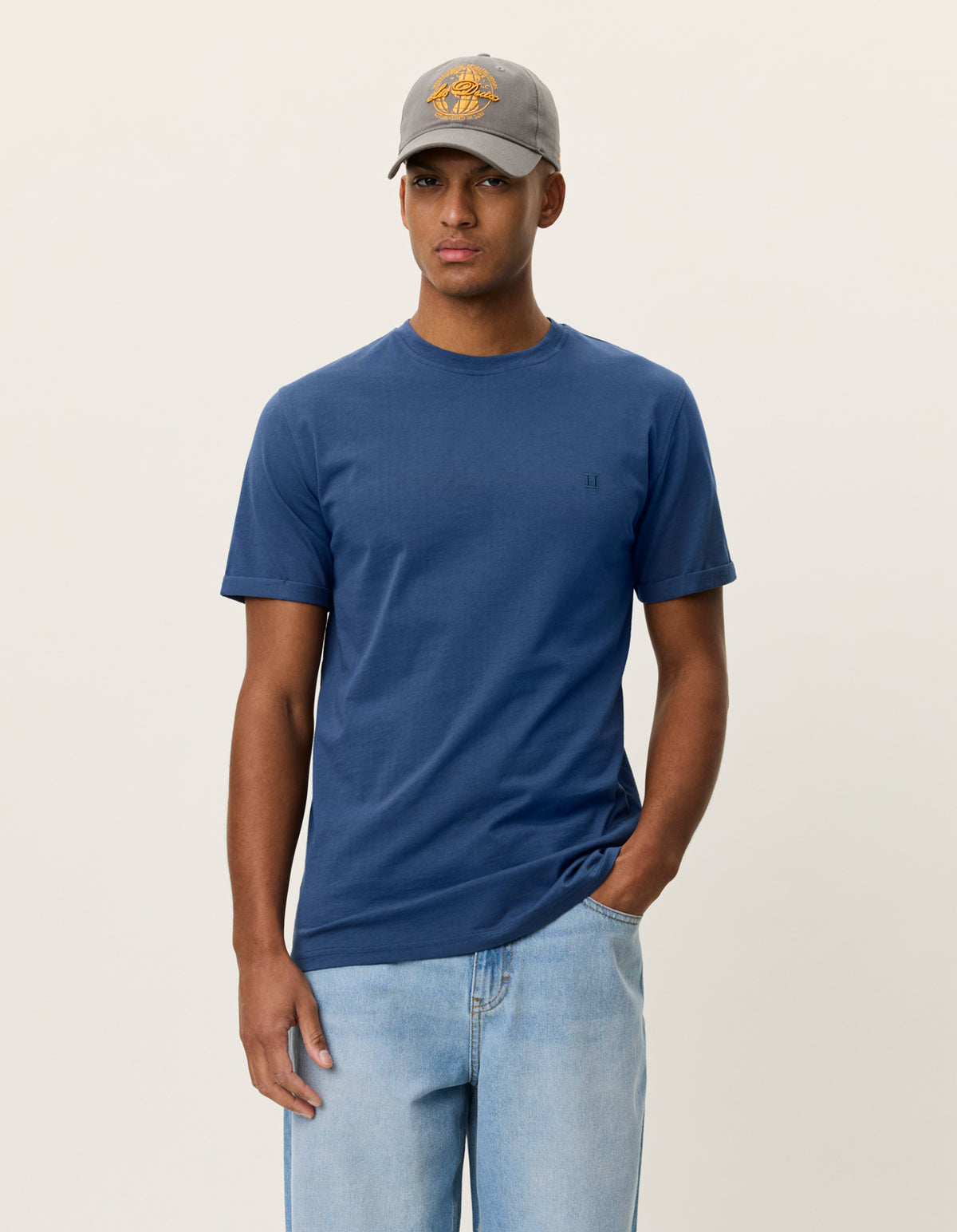Norregaard Contrast T-Shirt Dark Denim Blue