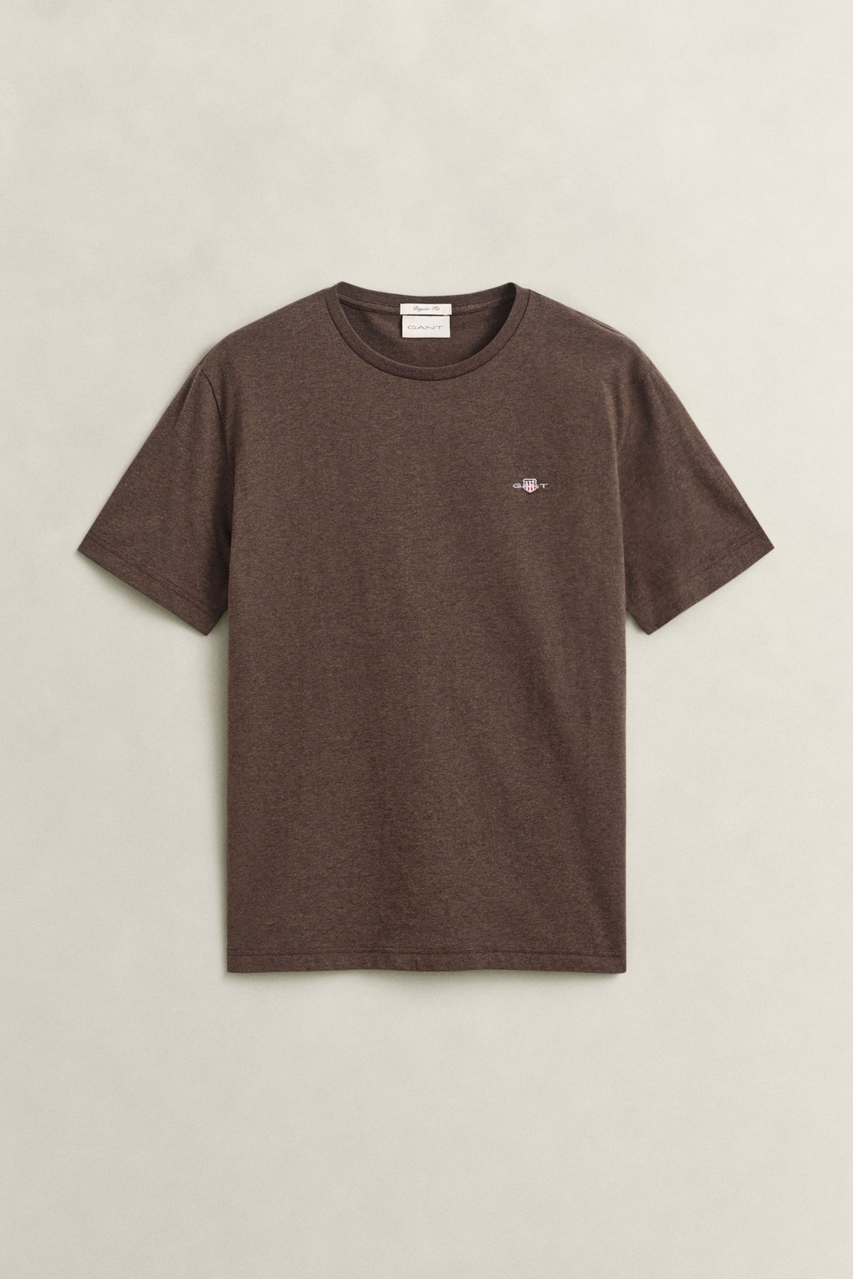 Shield T-Shirt Black Brown Melange