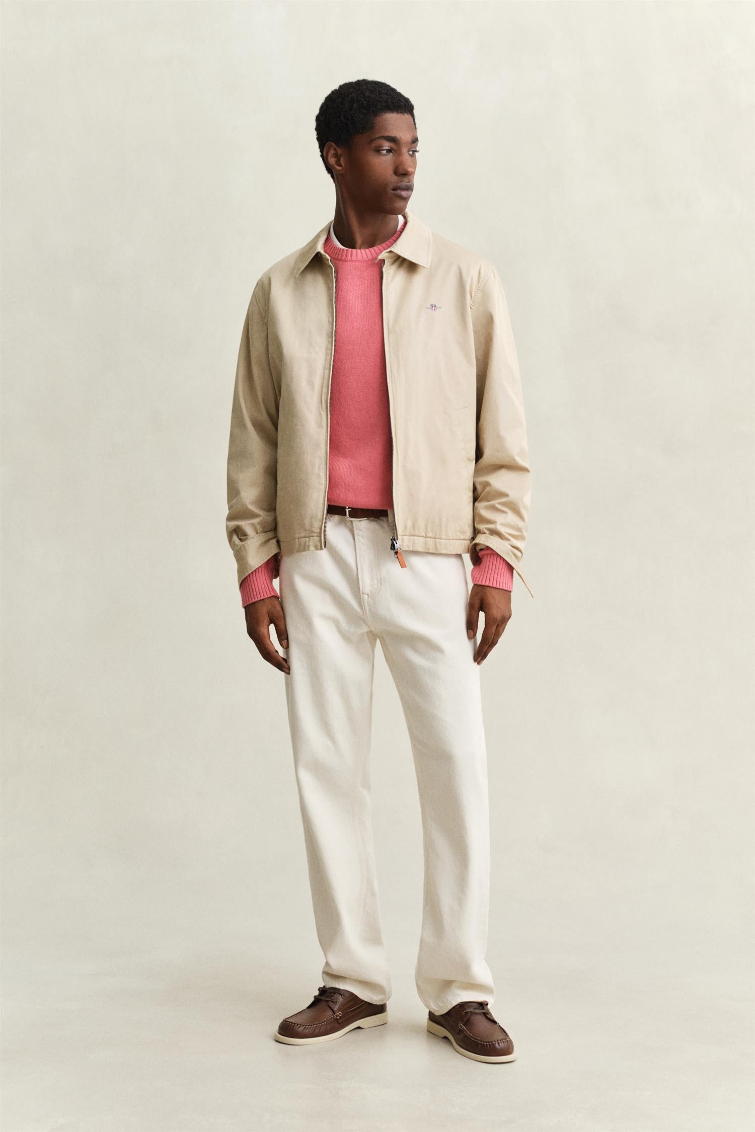 Cotton Blend C-Neck Rose Pink