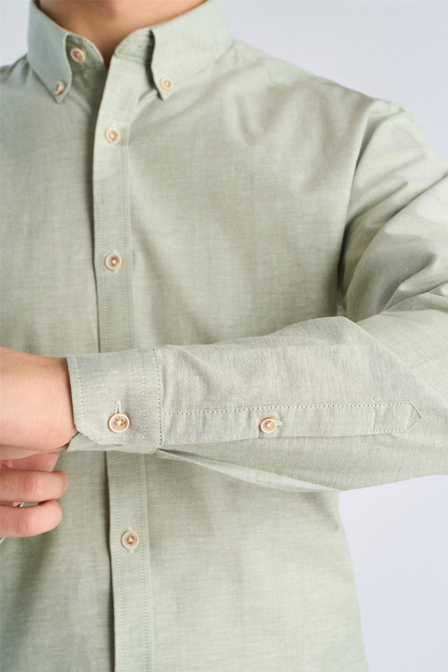 Oxford superflex shirt L/S Lt Army