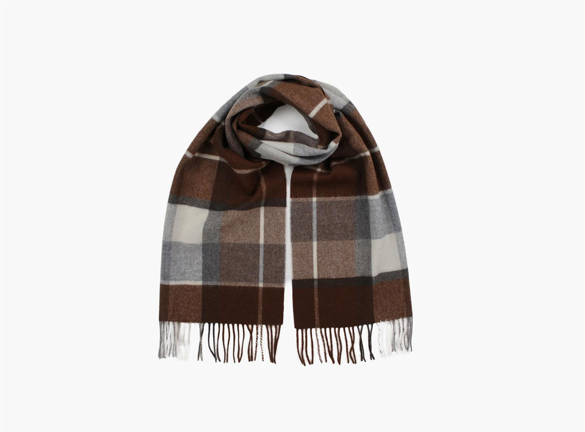 Nohr Peder Lambswool Scarf Mørk Brun 19