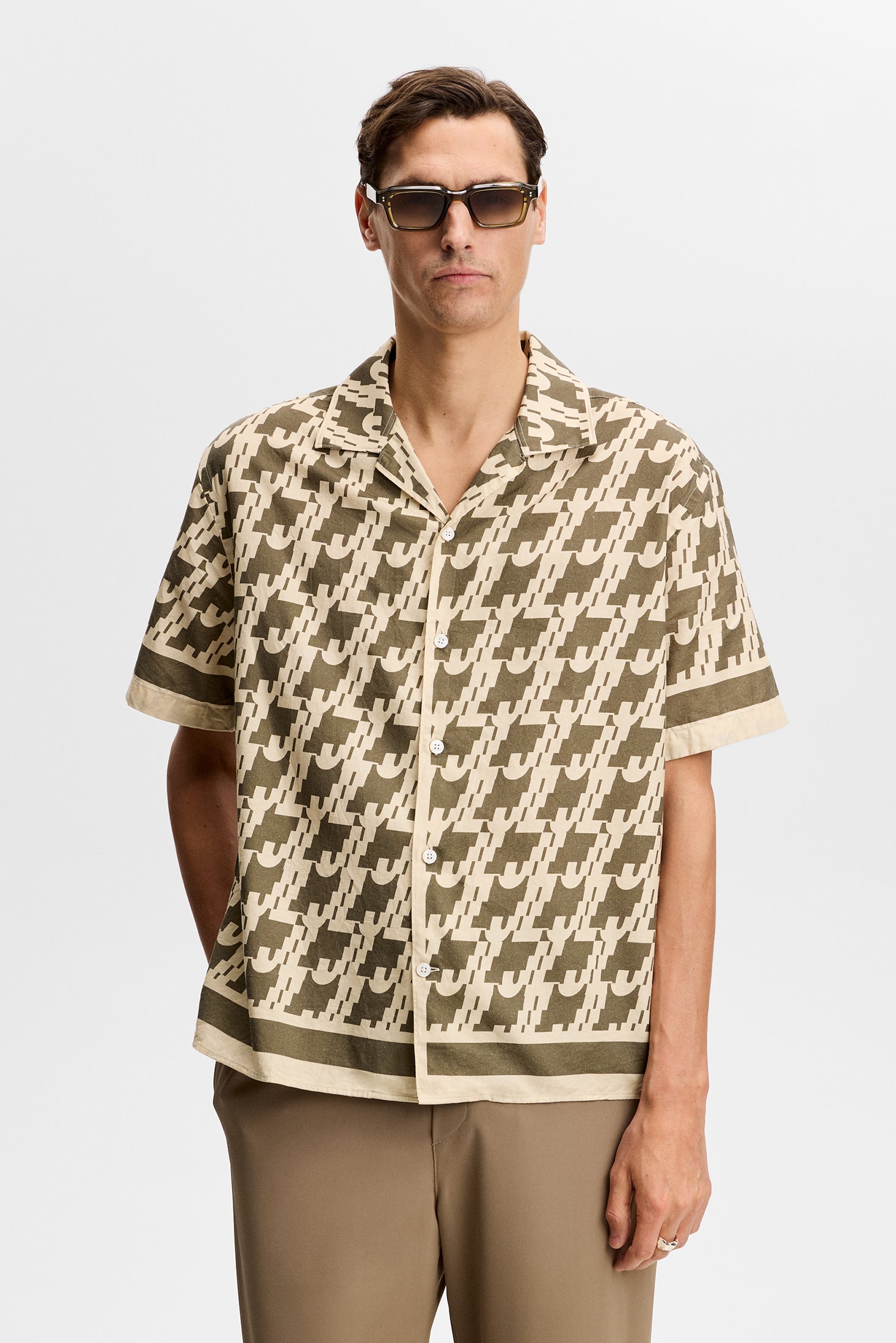 Ellis Border Resort Shirt Jl Glitch Kalamata