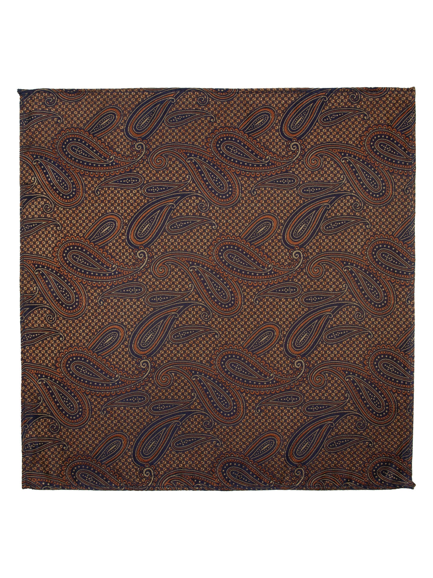 Santi silkeslips+lommetørkle Cognac
