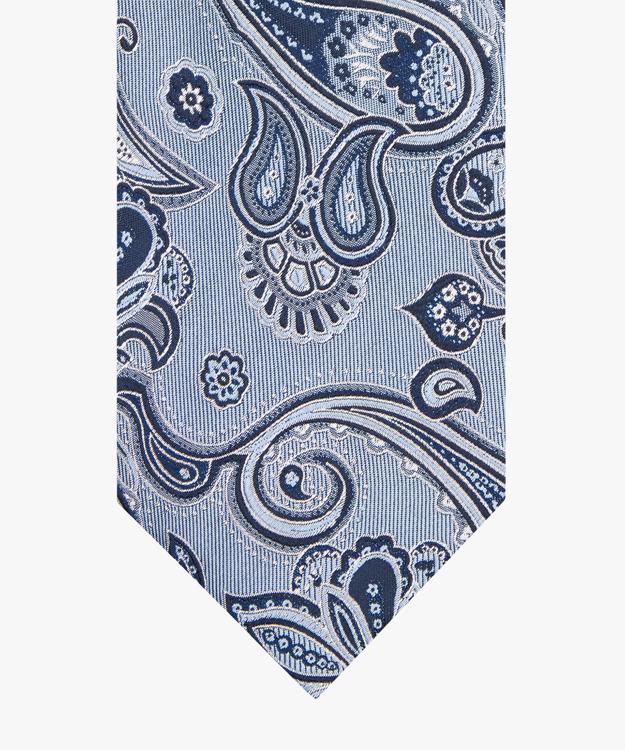 Tie Silk Woven Blue Blue