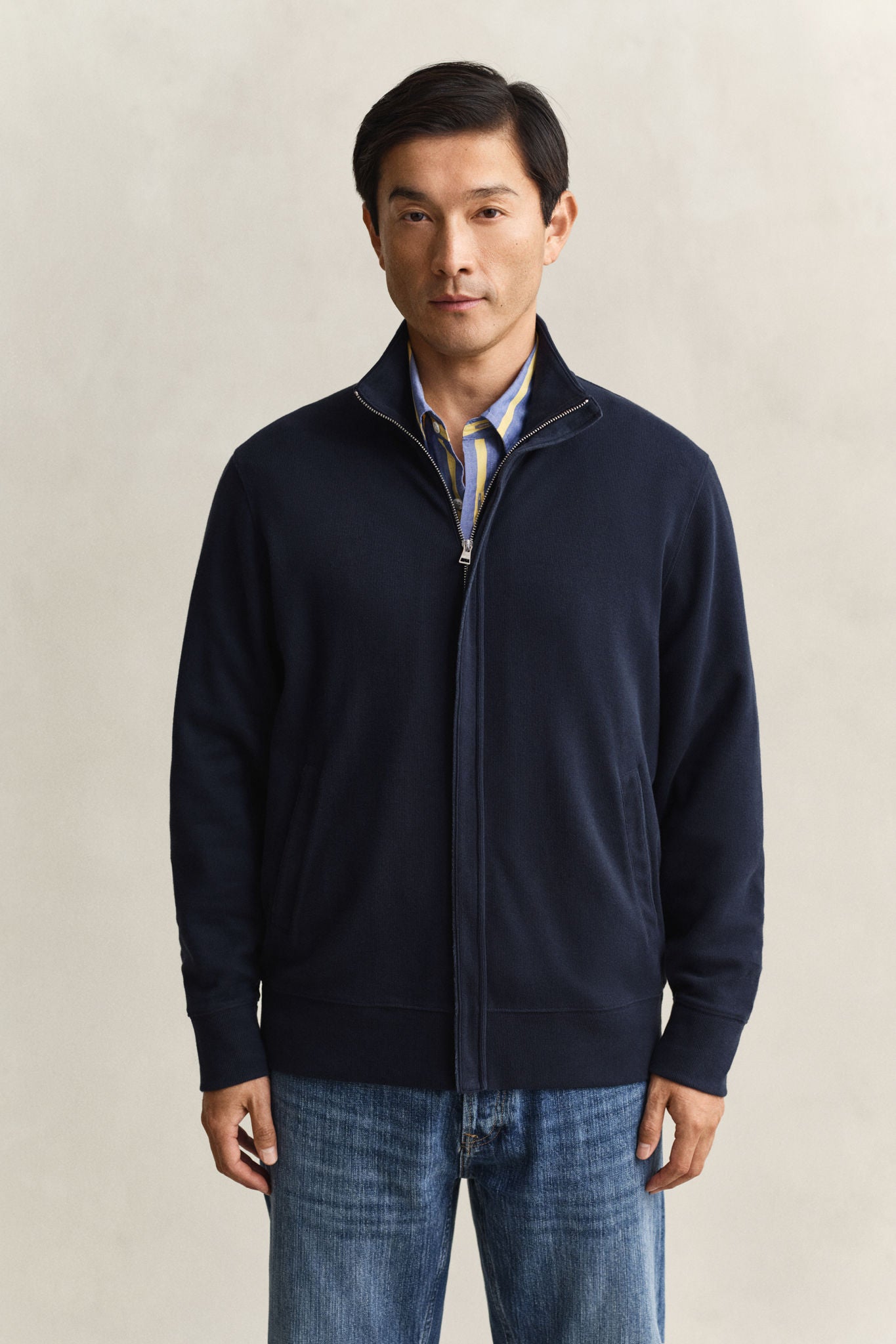 Light Sacker Rib Fz Evening Blue