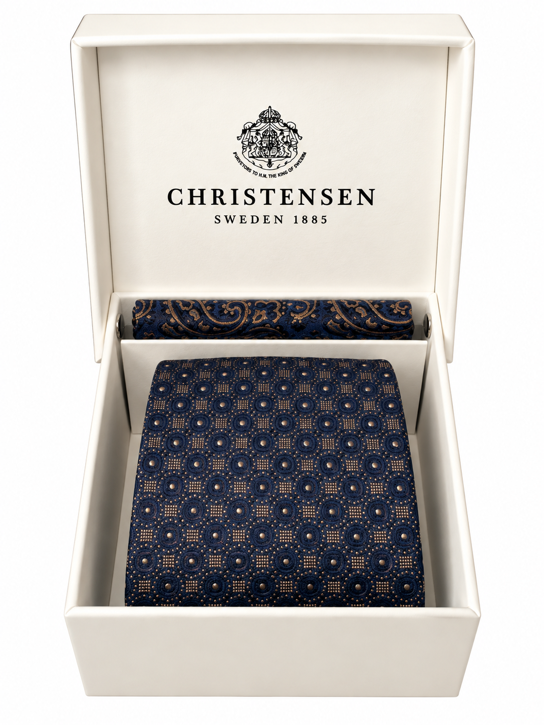 Tie & Pocket Square Box Set Navy