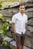 Superflex chino shorts w. belt Brown