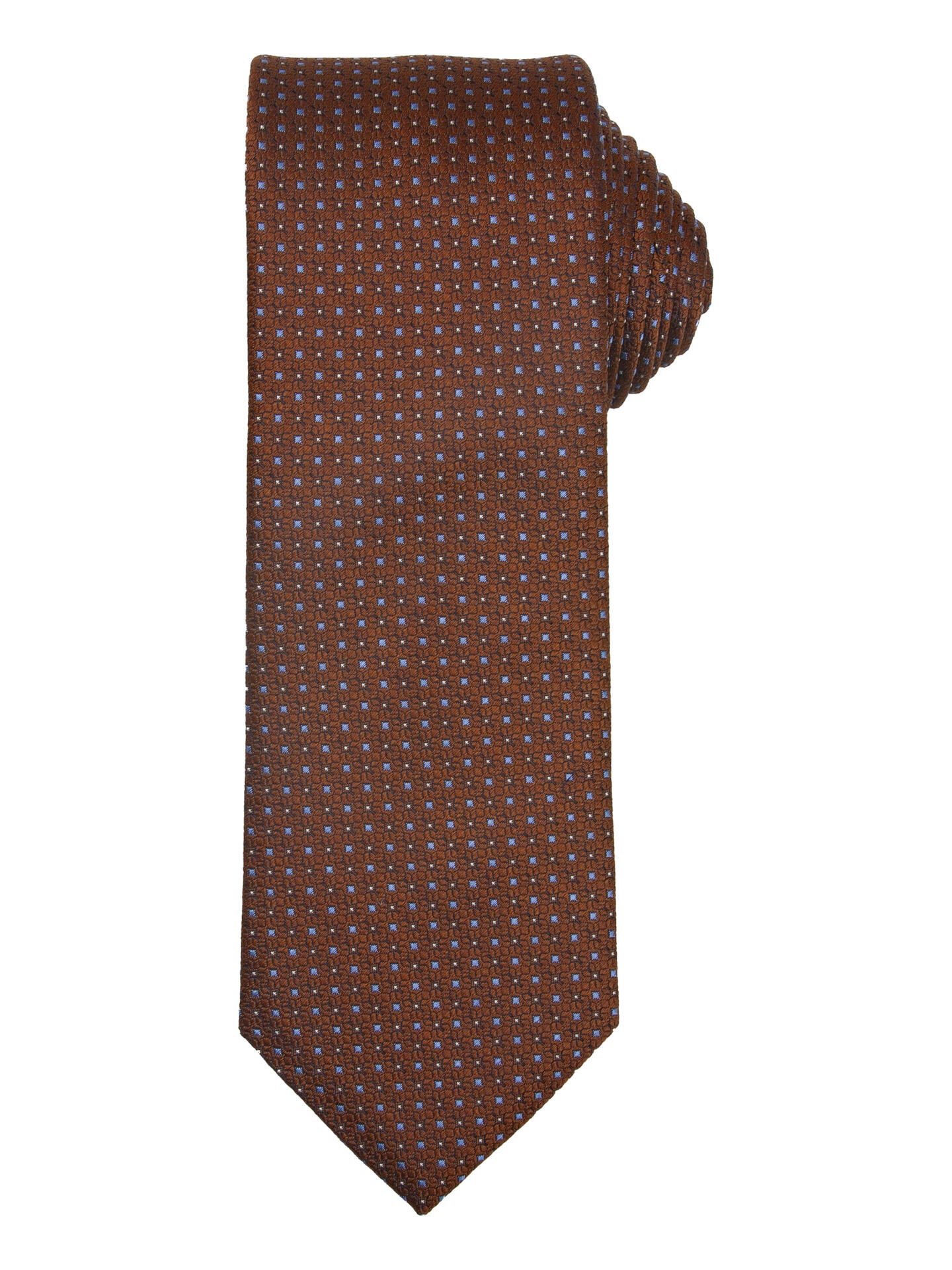 Santi silkeslips+lommetørkle Cognac