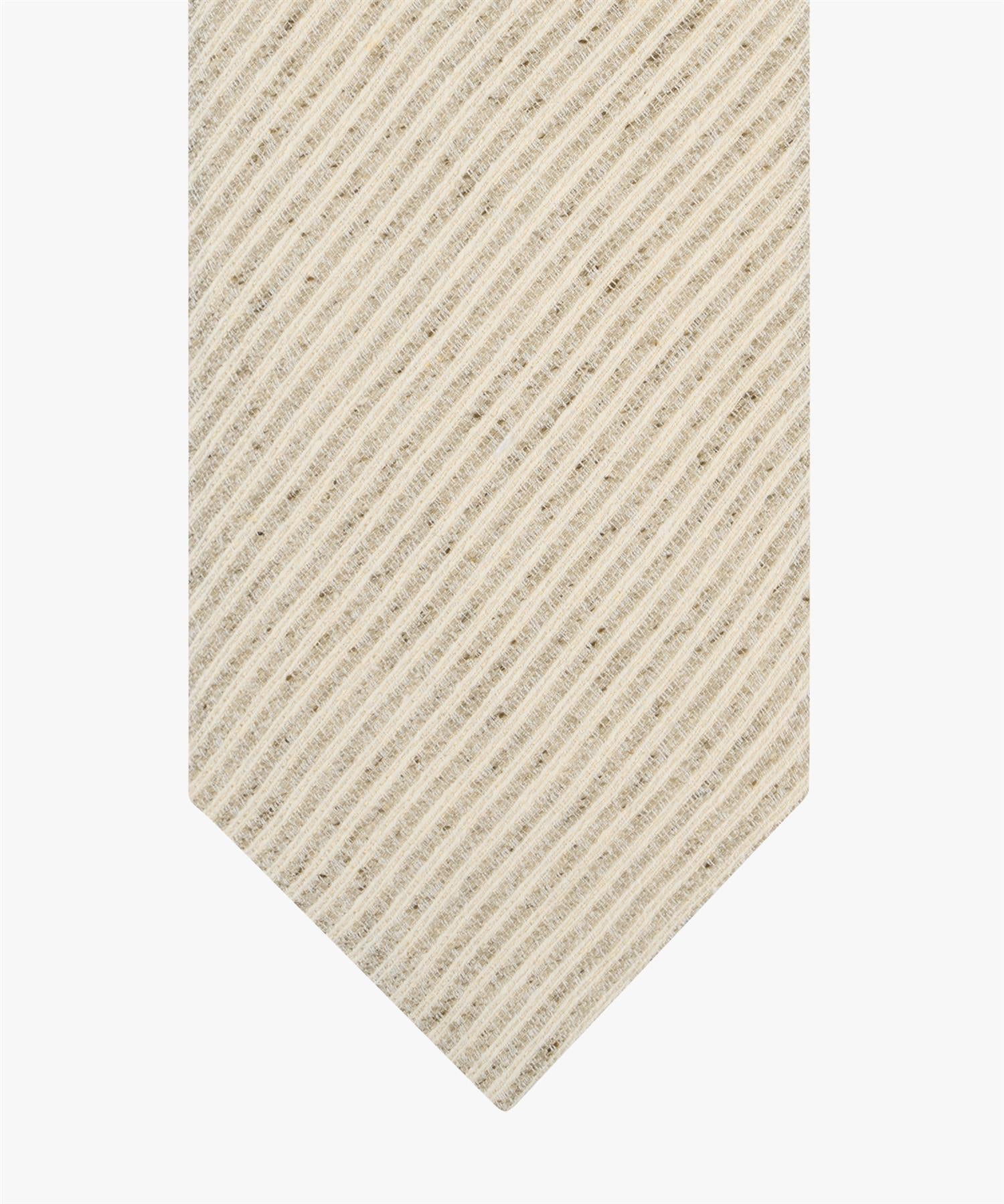 Tie silk woven Beige
