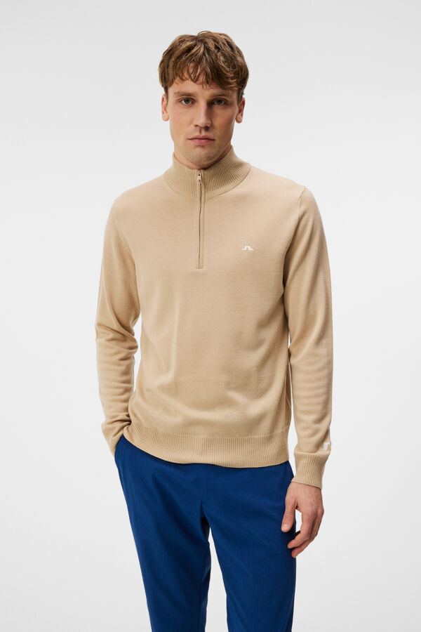 Kian  zippet sweathher Light Beige