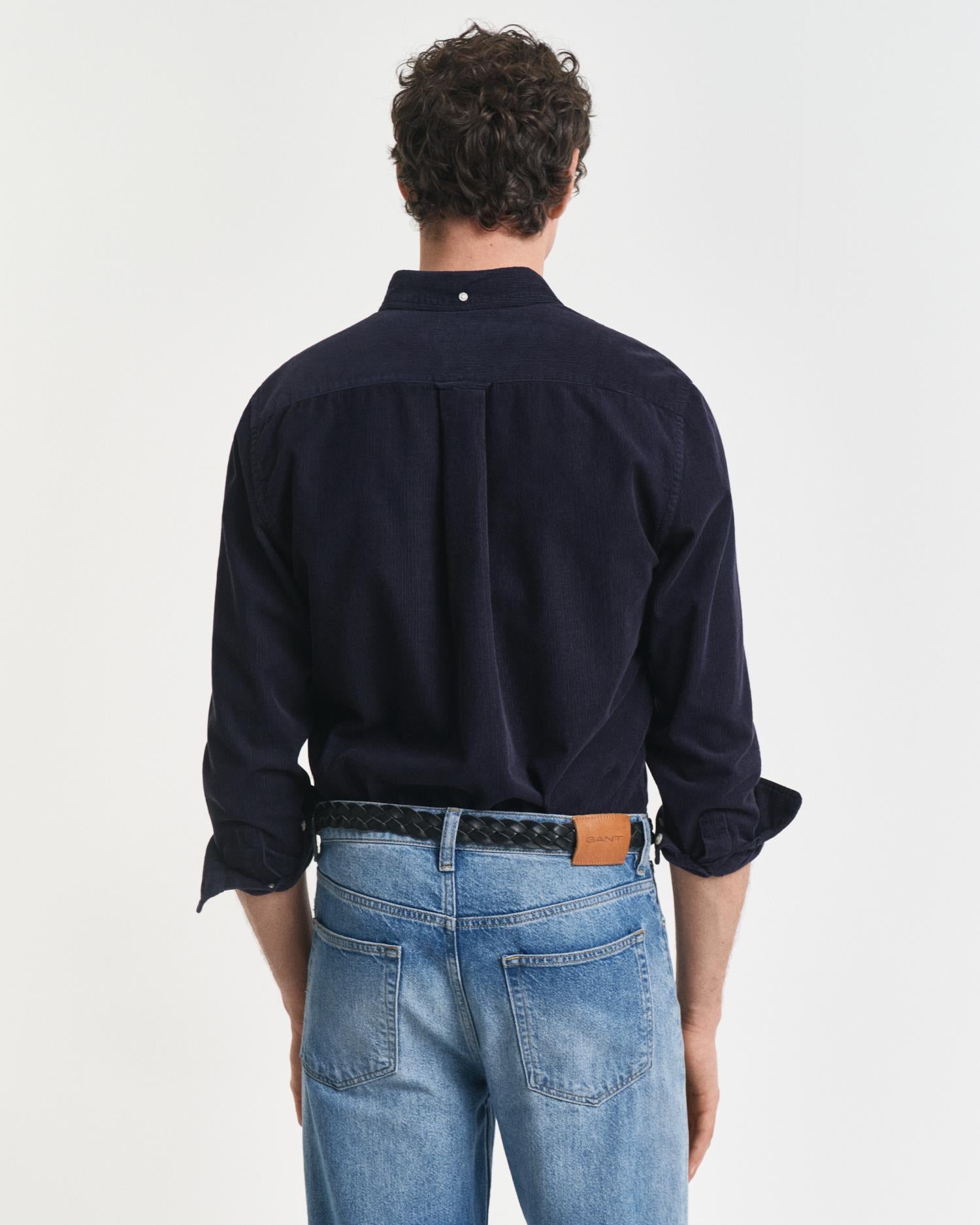 Reg Corduroy Shirt Evening Blue