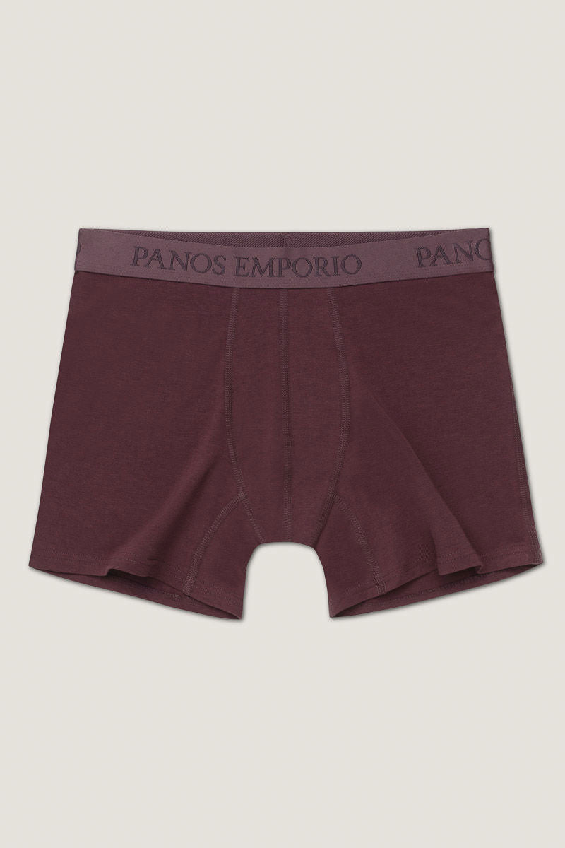 5pk Base Bamboo Boxer Navy/Blue Quartz/Bering Sea/Vineyard Wine/Navy