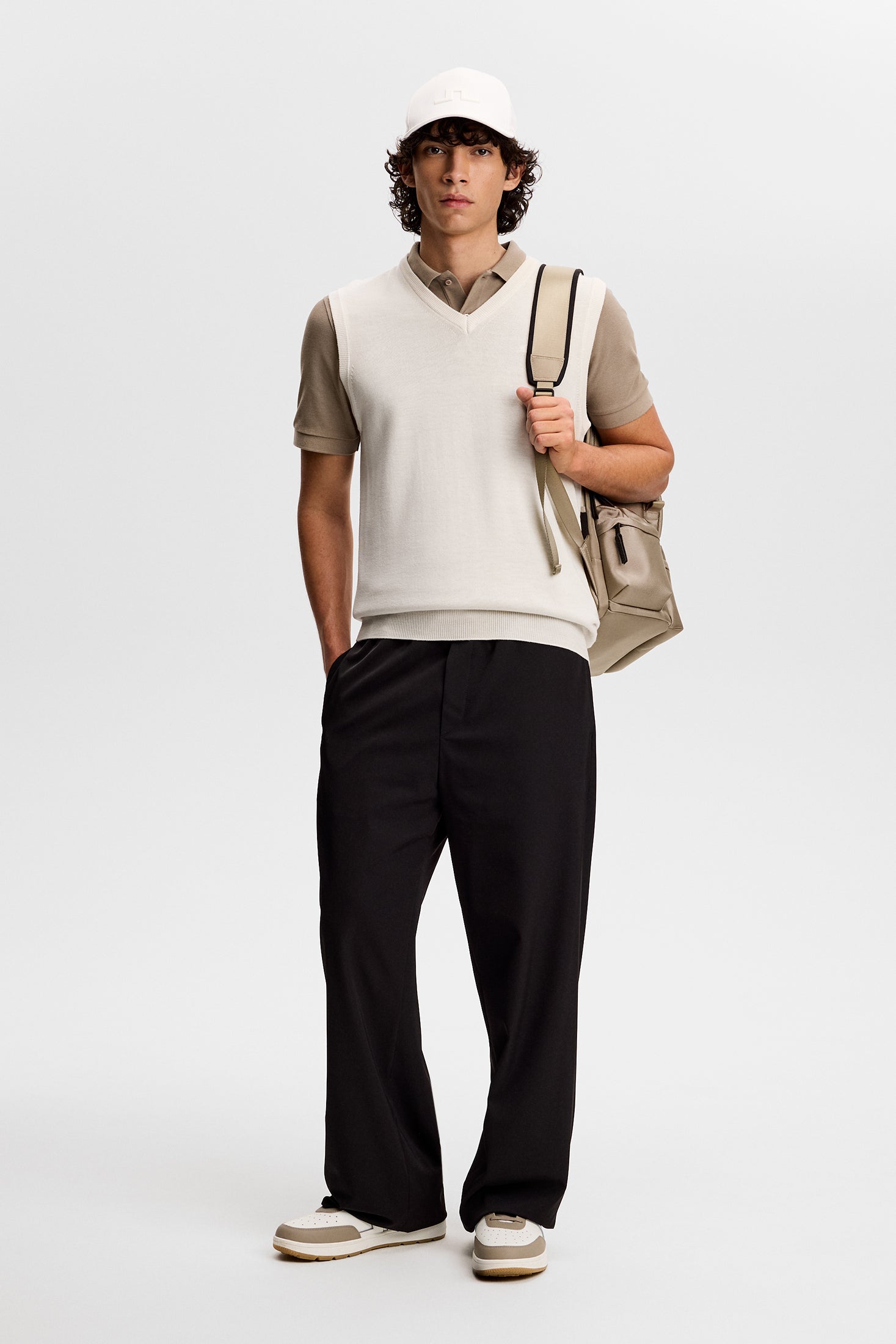 Liam Knitted Vest White