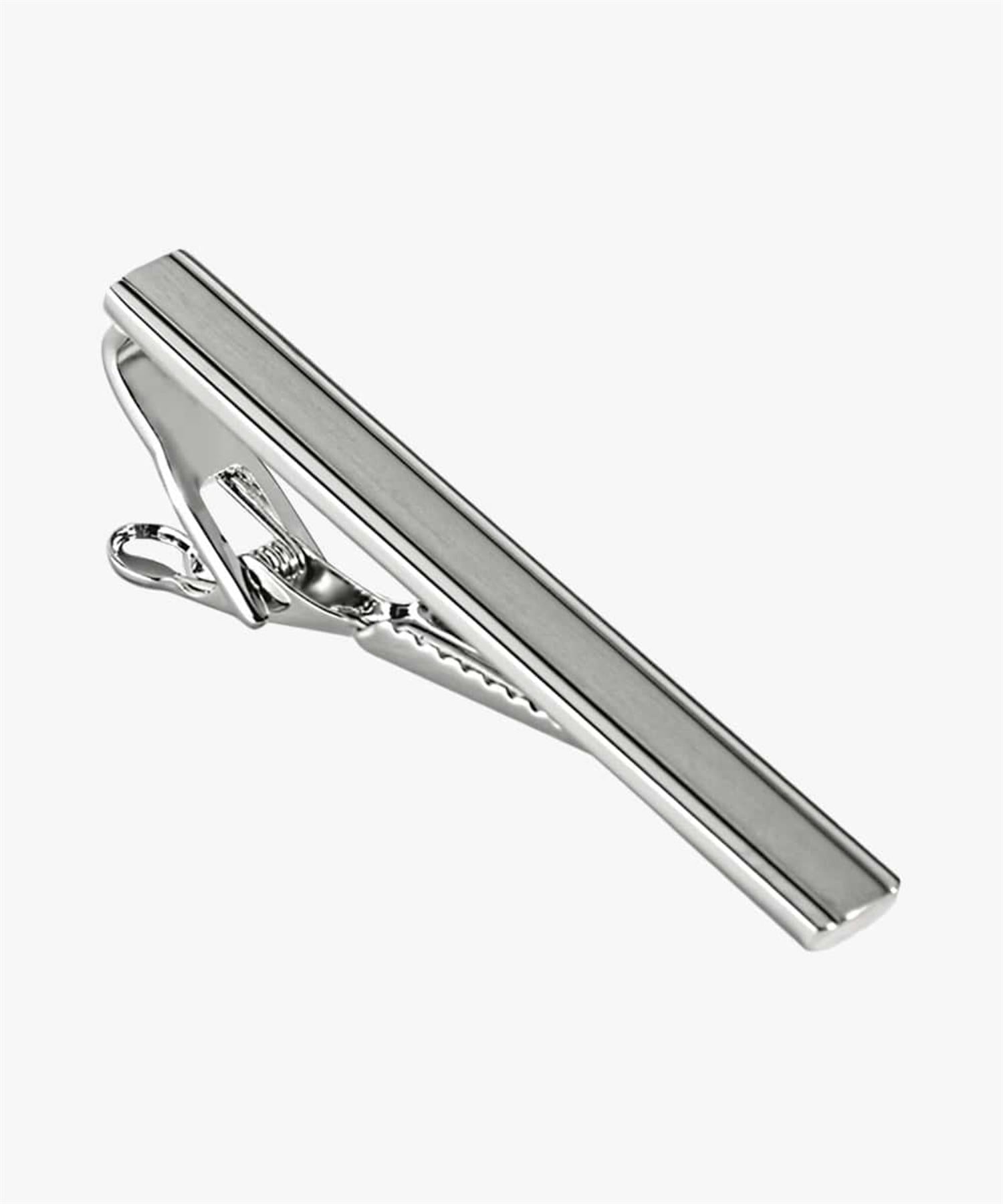 Tieclip Mat-Shiny Black Line Mat Shiny Black Line