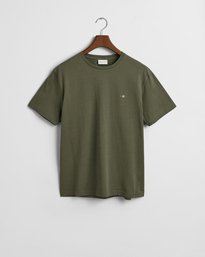 Gant reg Shield SS T - Shirt Juniper Green