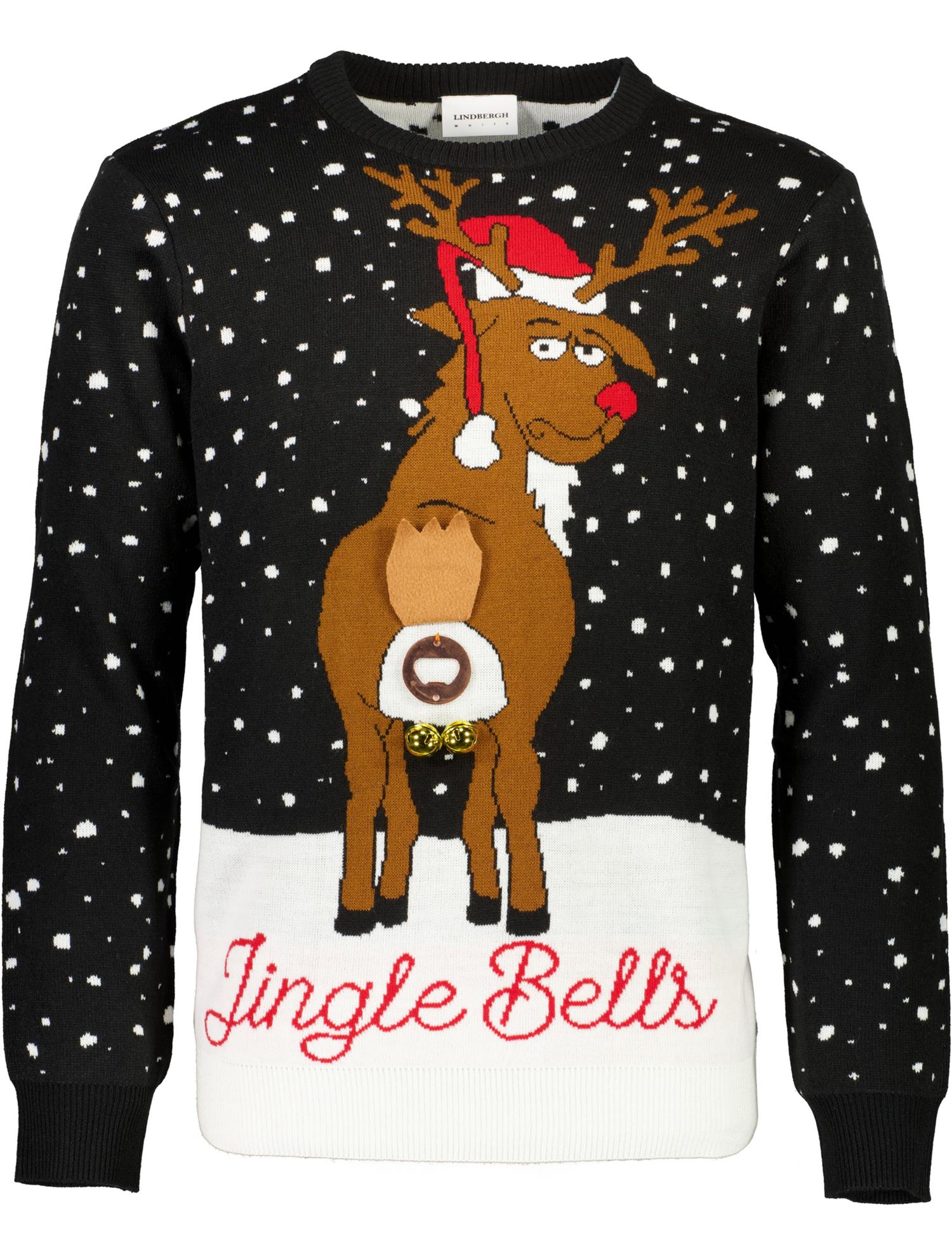 3D interactive xmas knit Black