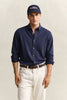 Reg Jersey Pique Stretch Shirt Marine