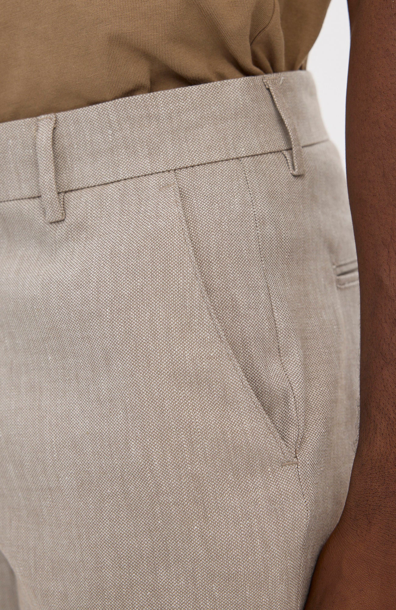Alvinpl Shorts 769 Walnut Linen
