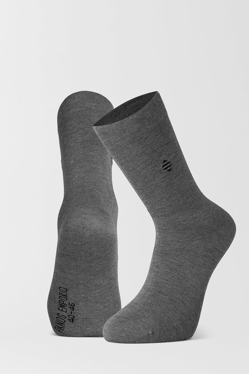 3pk Daniel Bamboo Crew Grey Heather