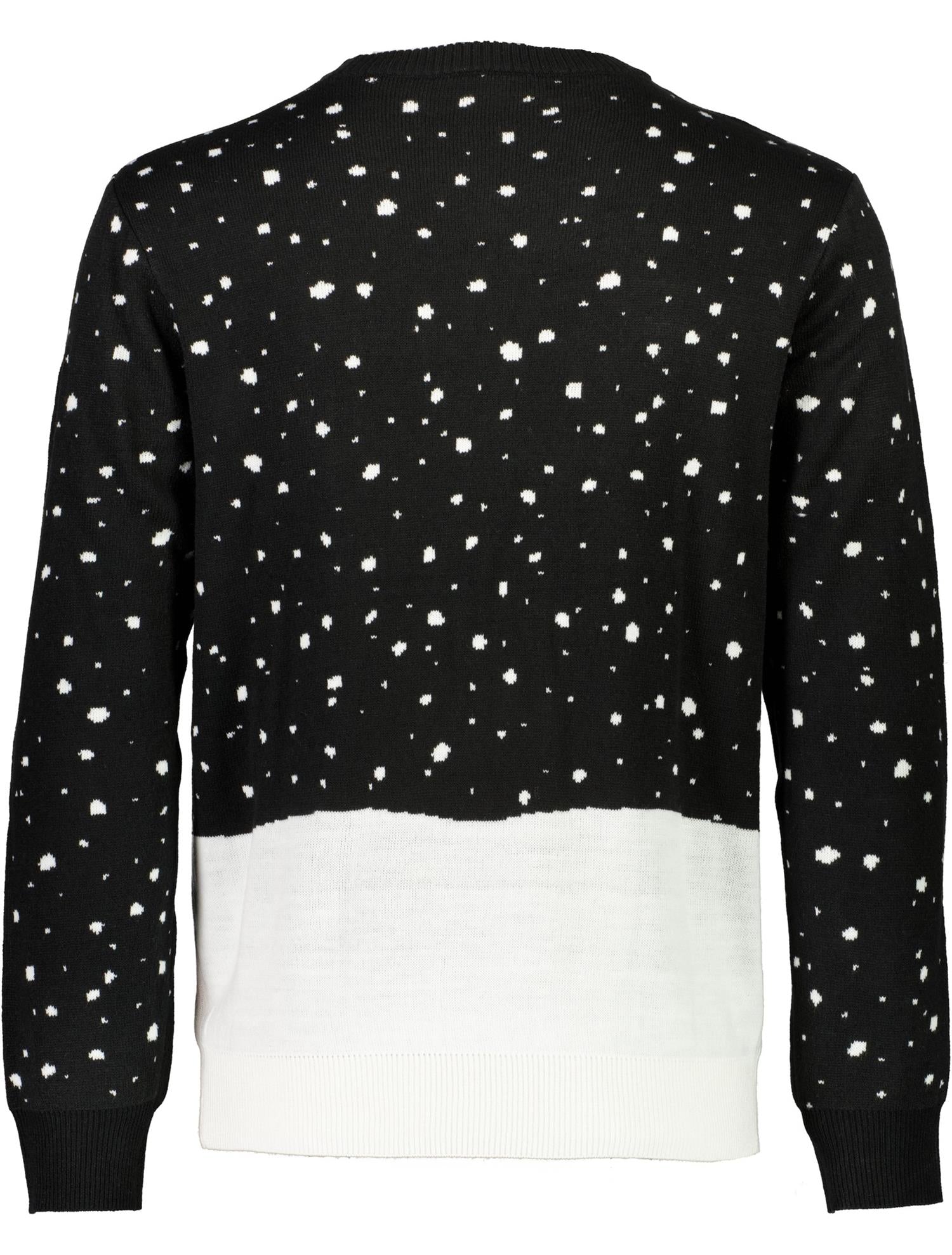 3D interactive xmas knit Black